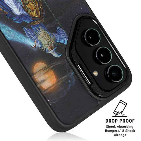 Twilight Tempest Wizard by Ed Beard Jr Galaxy S25 Kickstand Case